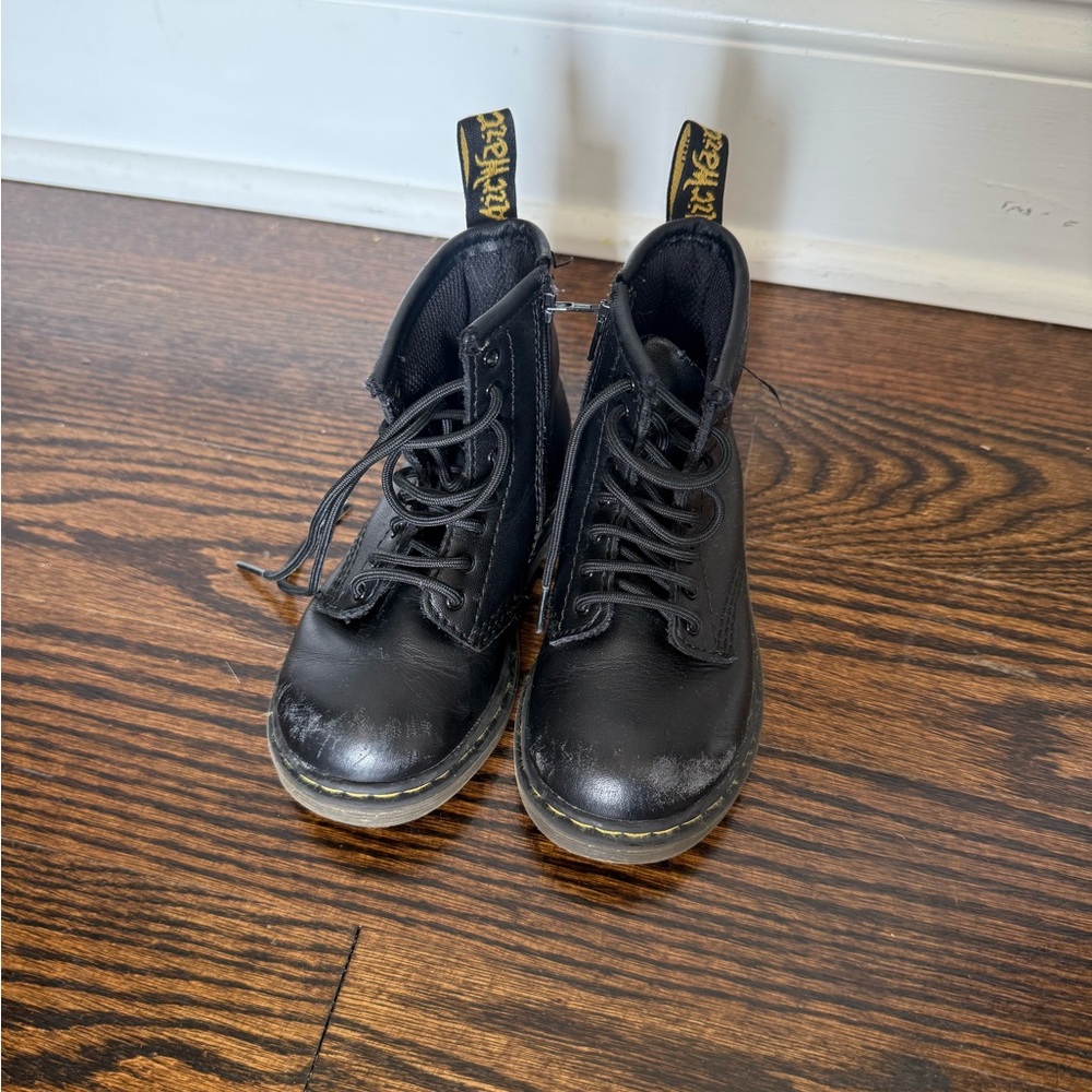 Dr. Martens Toddler Brooklee Black Boot US 8 Kids